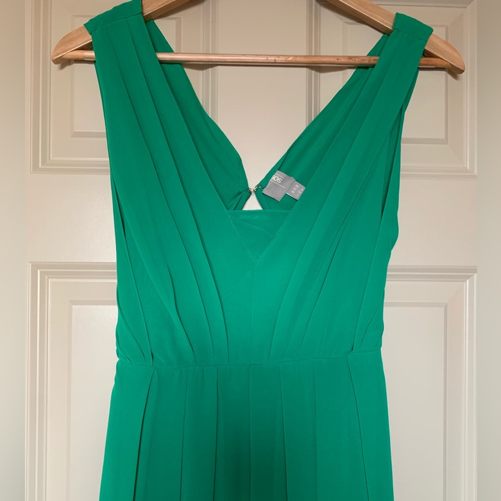 Kelly green maxi dress, size 2